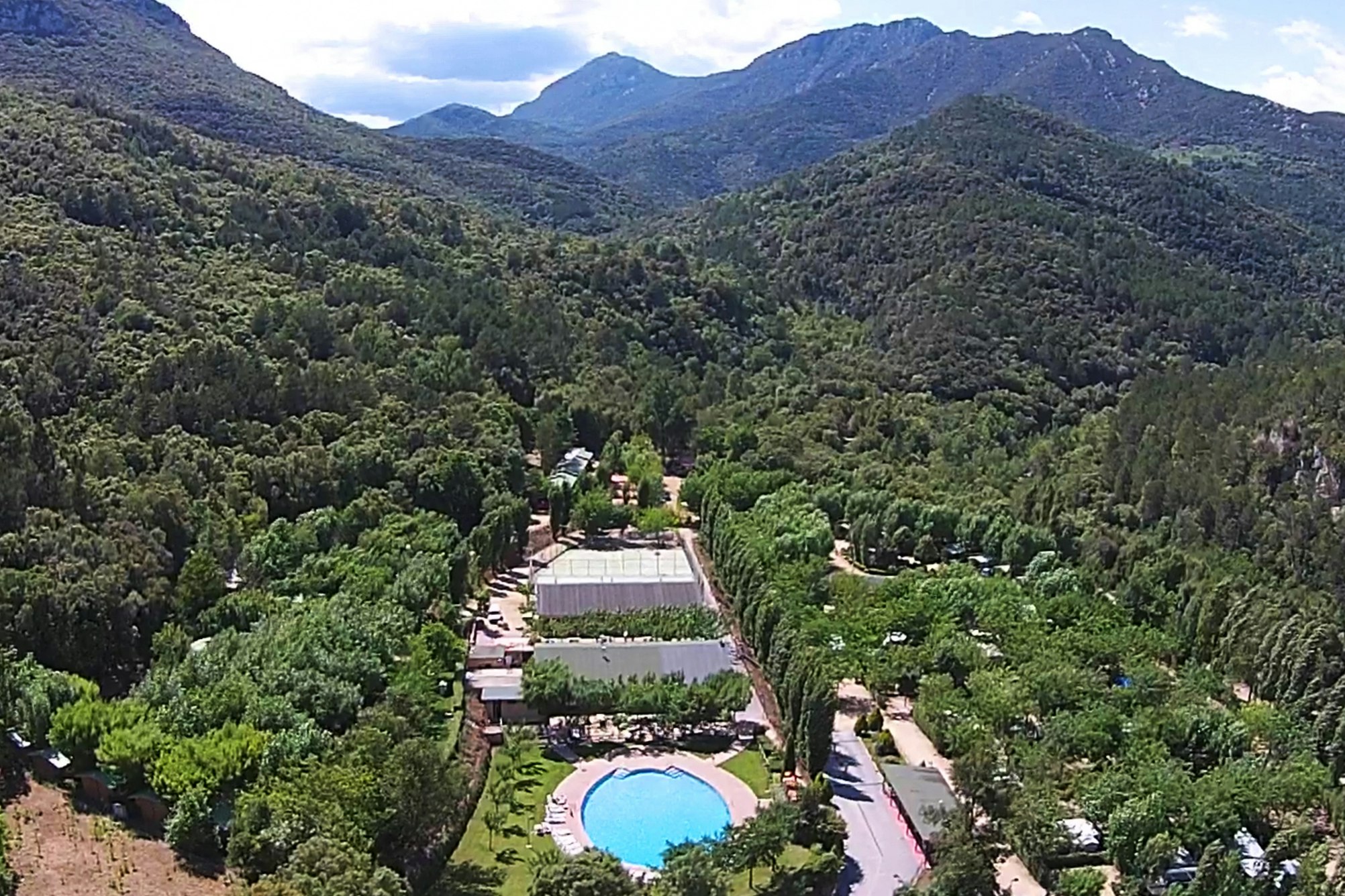 TAIGA Bassegoda Park  Camping Bassegoda Park  - Luftaufnahme des Campingplatzes