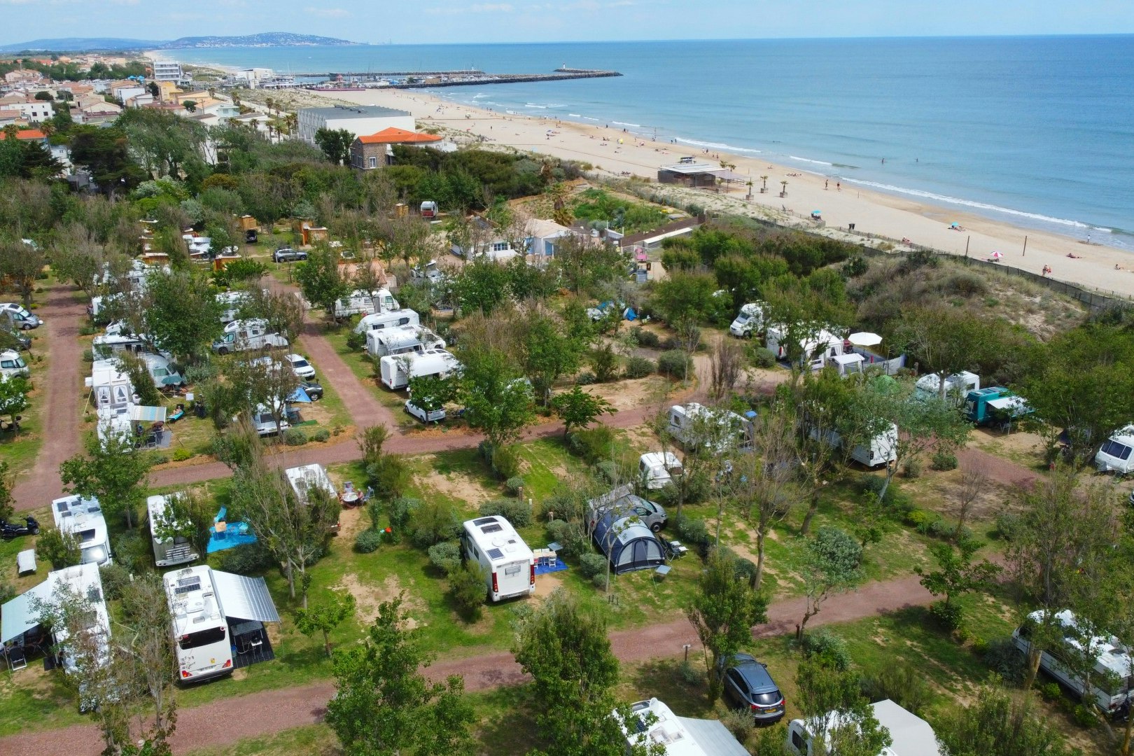 Camping Beauregard Plage - Luftaufnahme des Campingplatzes