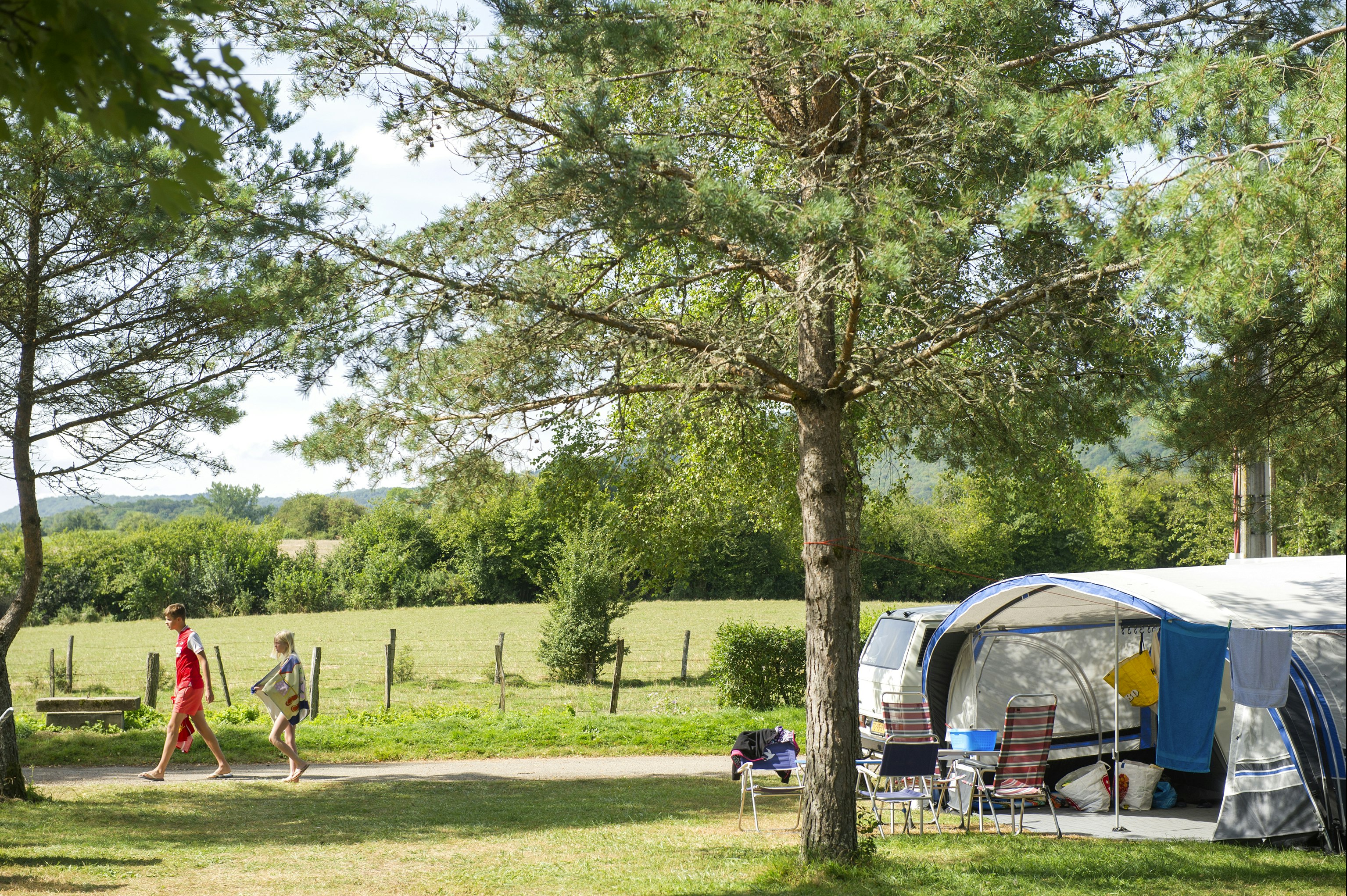 Sites et Paysages Beauregard  Camping Beauregard - Standplätze auf dem Campingplatz