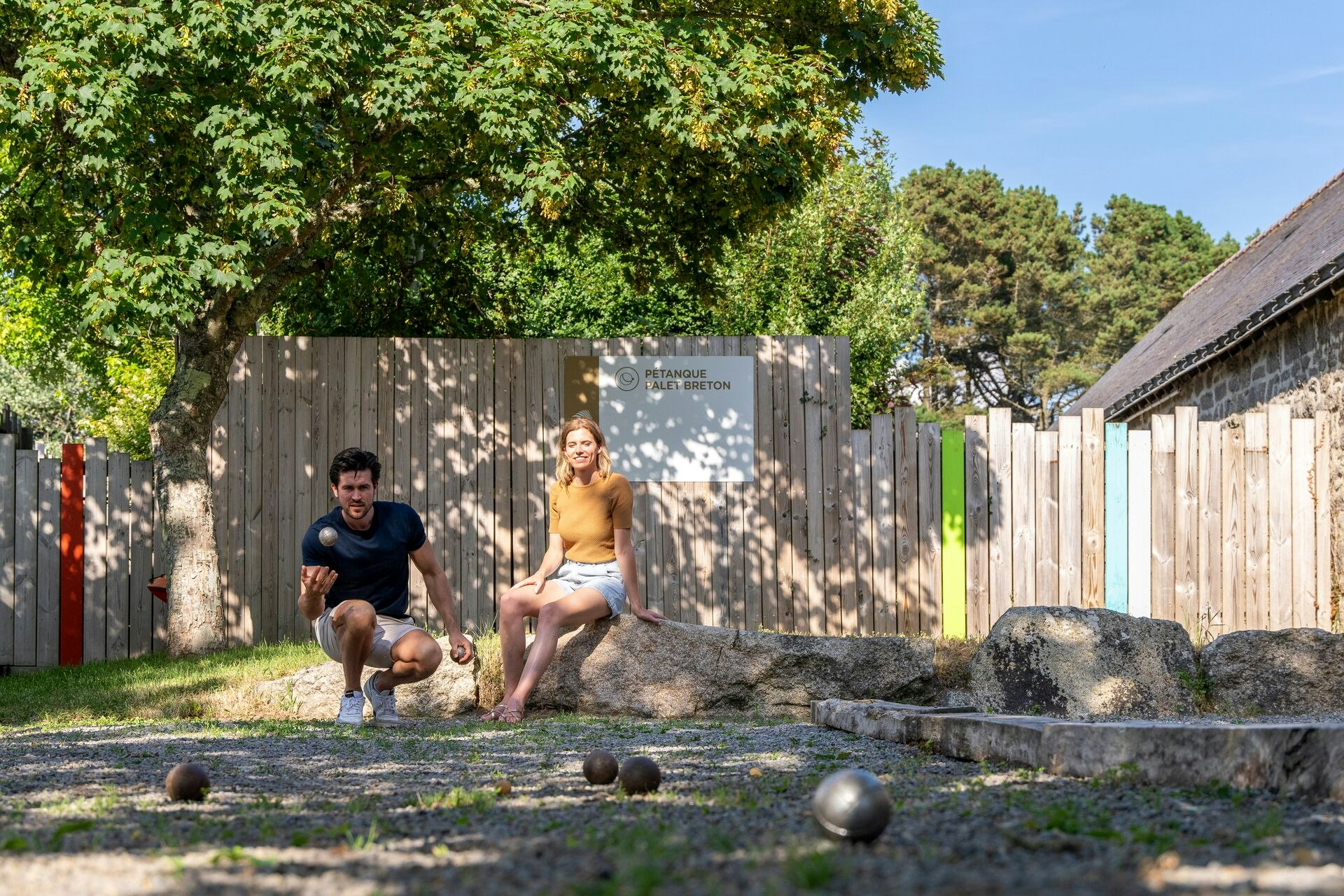 Yelloh! Village Belle Plage - Pétanque-Feld auf dem Campingplatz