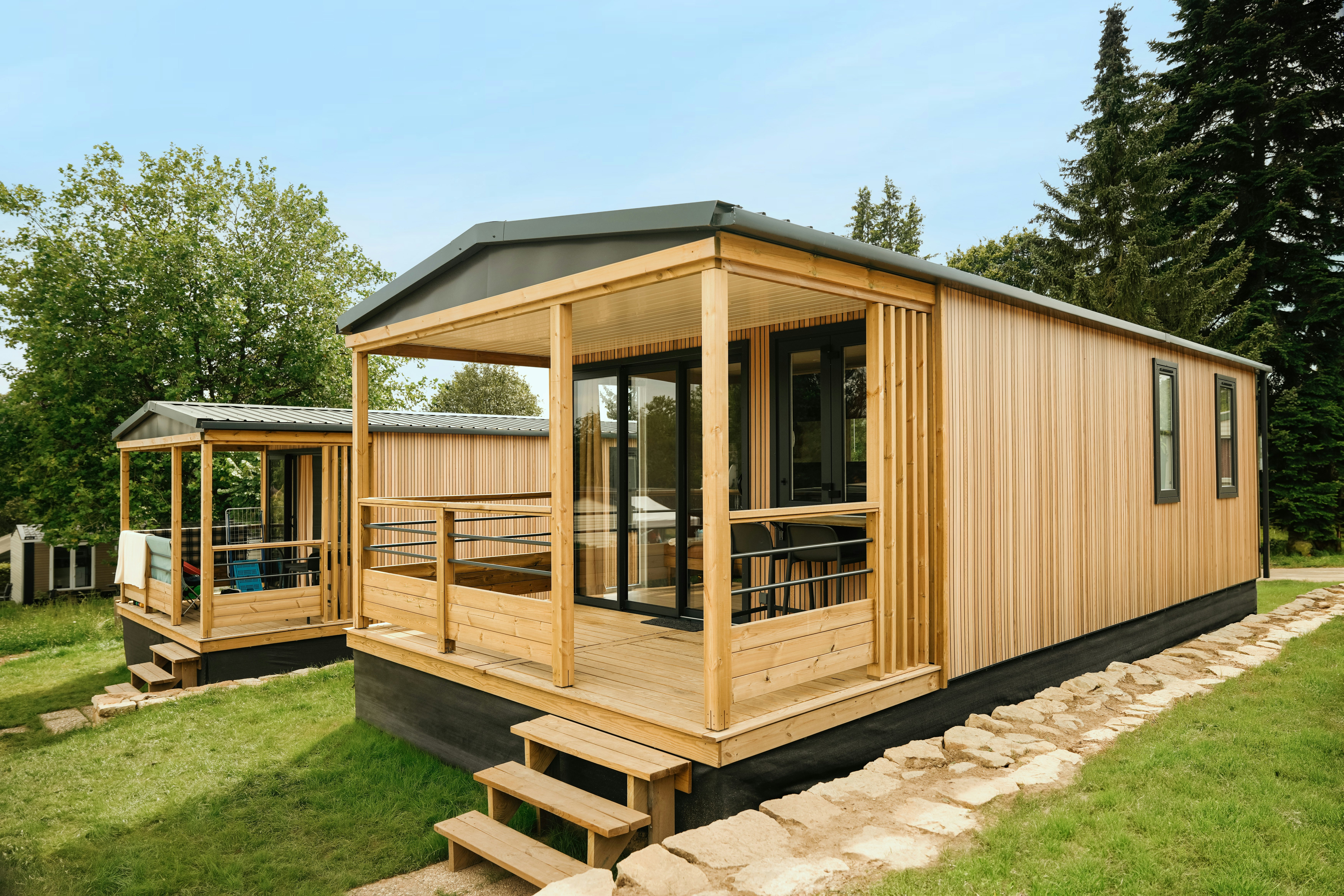 Camping Belle-Vue 2000 - Außenansicht Mobilheim