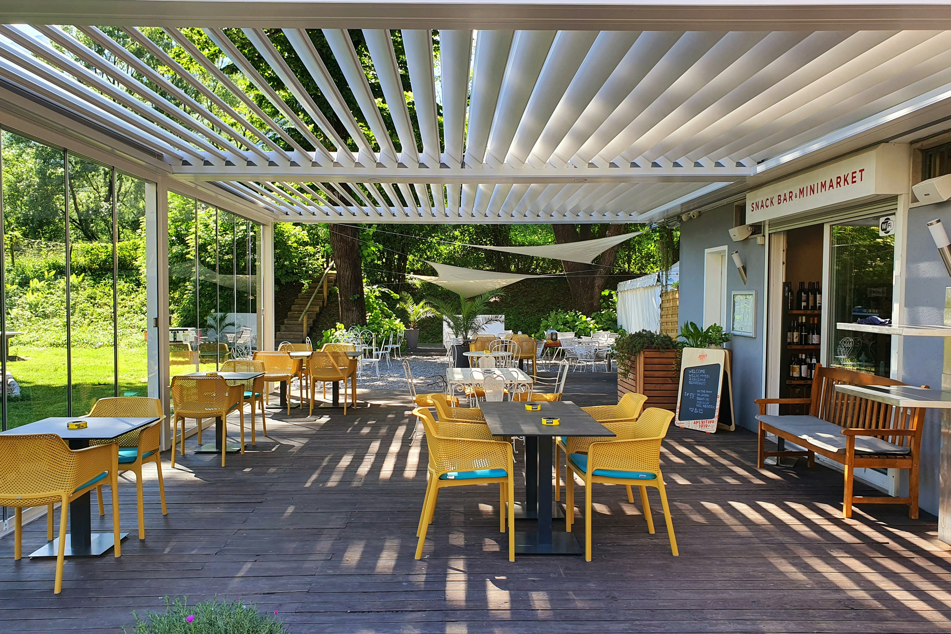 Camping Bellinzona - Restaurant  auf dem Campingplatz