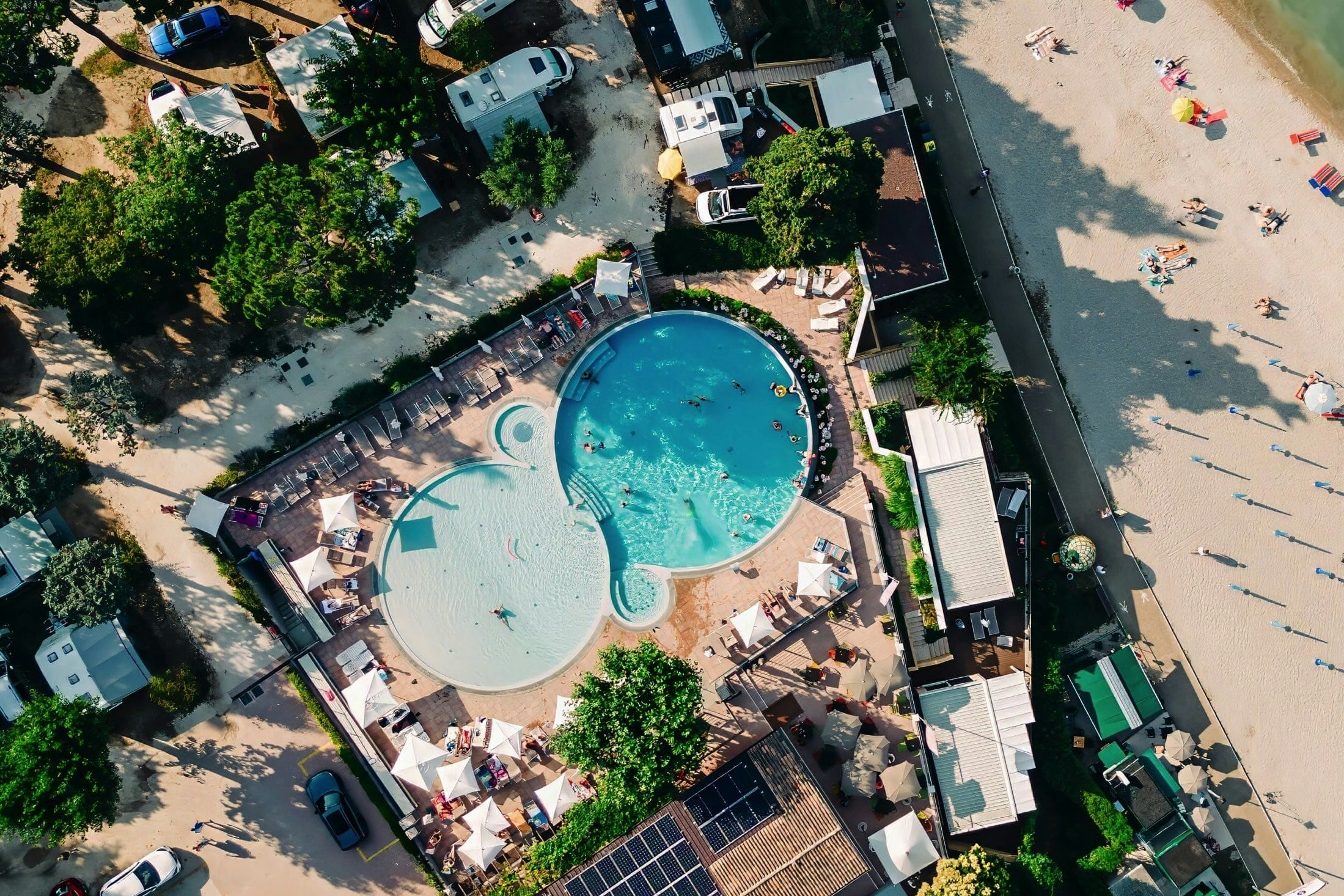 Camping Bergamini - Freibad auf dem Campingplatz