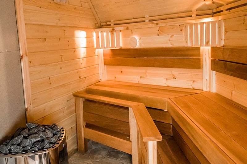 Camping Beringerzand - Finnische Sauna auf dem Campingplatz