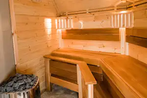 Camping Beringerzand - Finnische Sauna auf dem Campingplatz