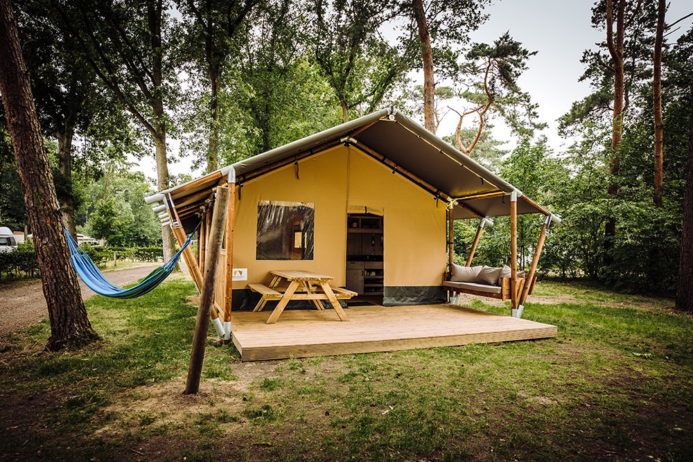 Camping Beringerzand - Glamping-Zelt auf dem Campingplatz