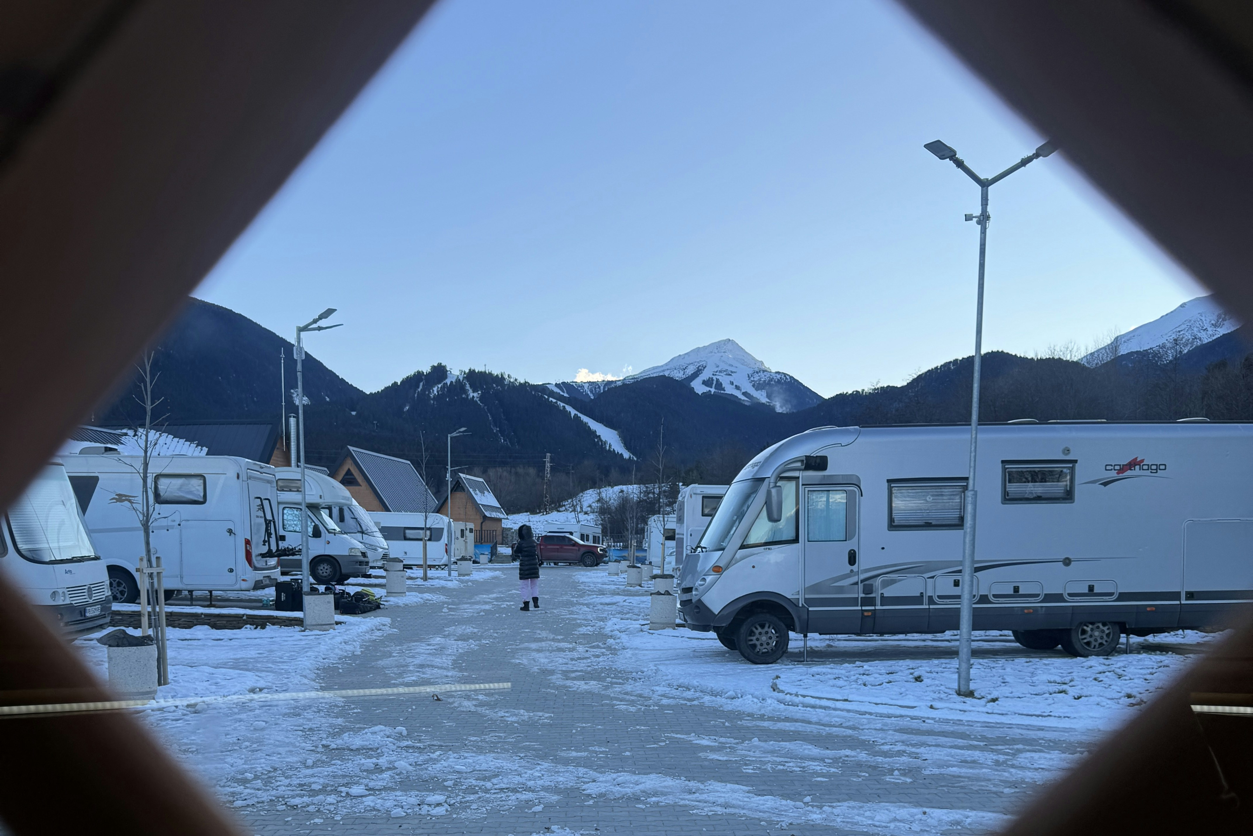 Kitchen facilities at Camping Between The Mountains in Bansko