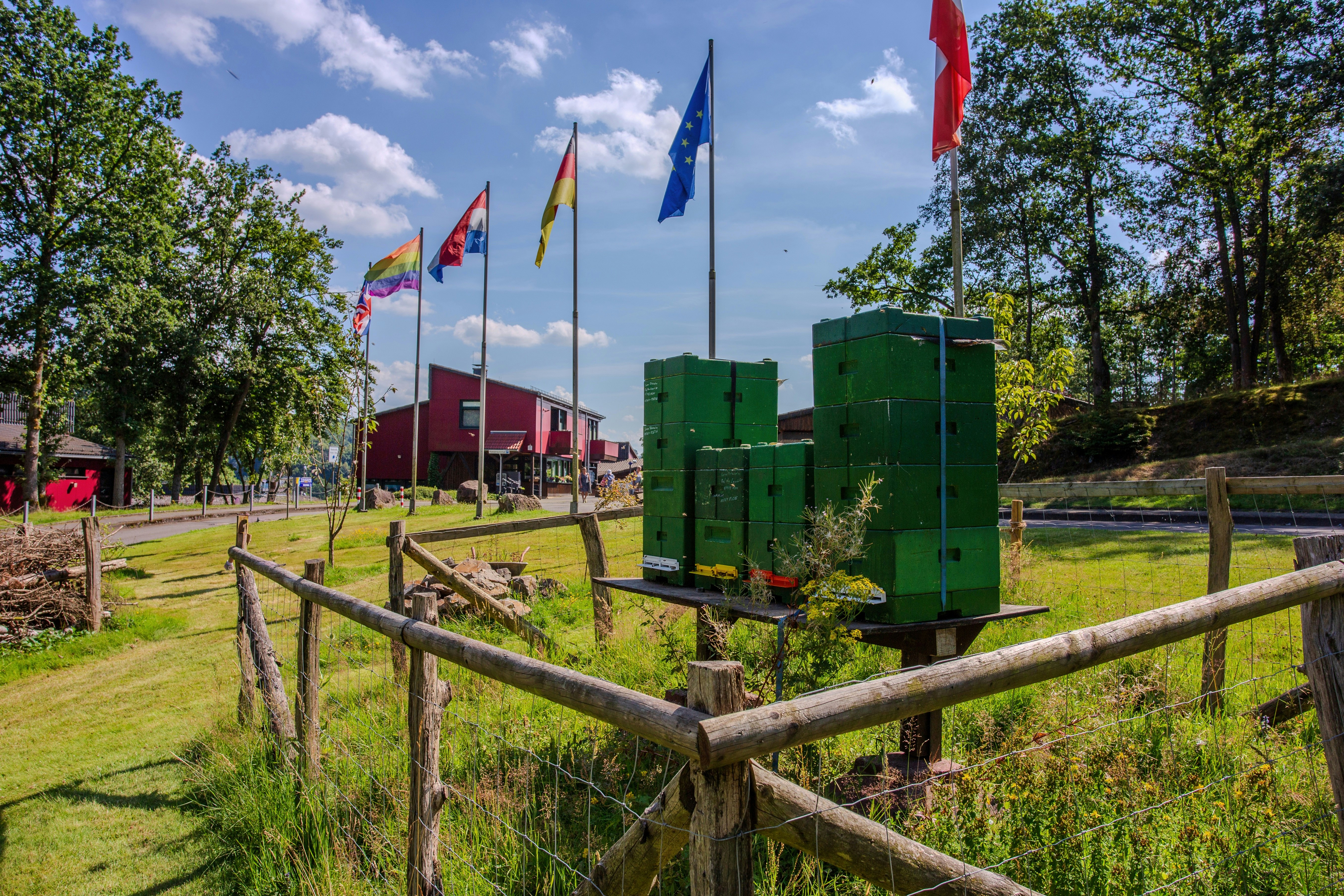 Camping Biggesee-Vier Jahreszeiten - Einfahrt des Campingplatzes