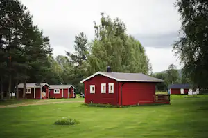 Björkebo Camping - Mietunterkunft auf grüner Wiese