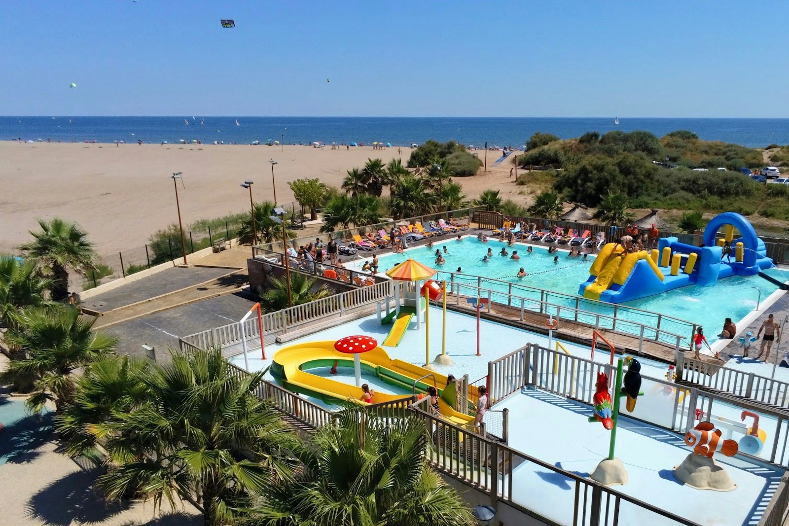 Camping Bleu Marine - Freibad mit Wasserspielplatz für Kinder