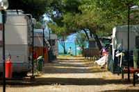Camping Bocche d' Albegna - Wohnwagen- und Zeltstellplatz auf dem Campingplatz