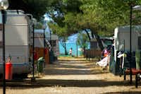 Camping Bocche d' Albegna - Wohnwagen- und Zeltstellplatz auf dem Campingplatz