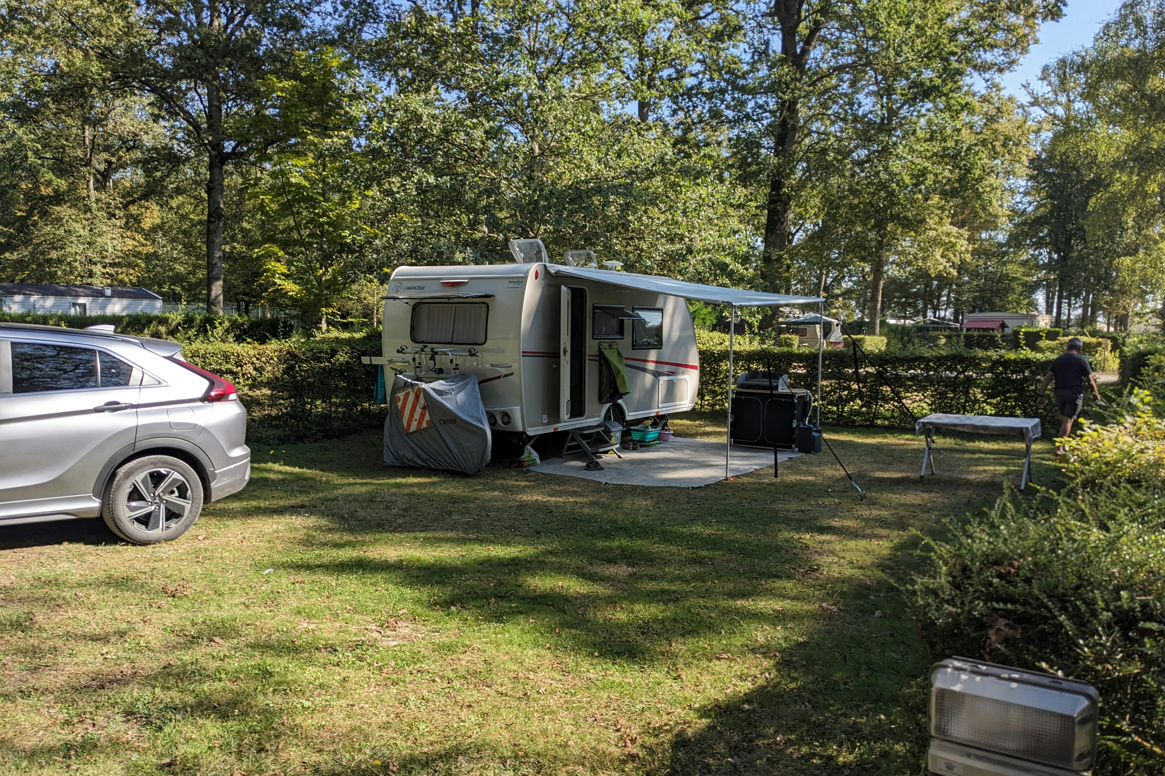 Camping Bois Guillaume - Standplatzwiese auf dem Campingplatz