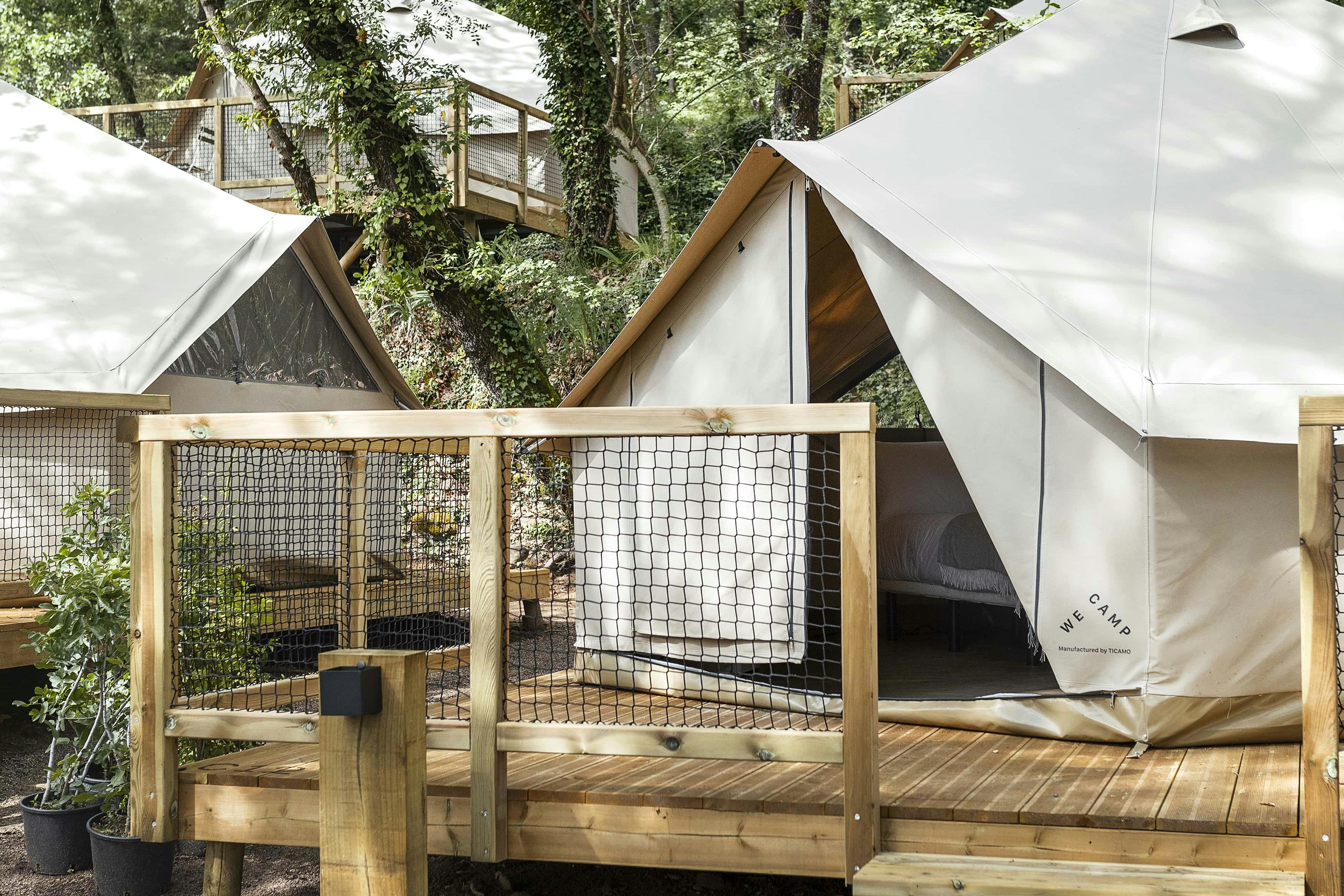 wecamp Pirineos  Camping Boltaña - Glamping-Zelte auf dem Campingplatz