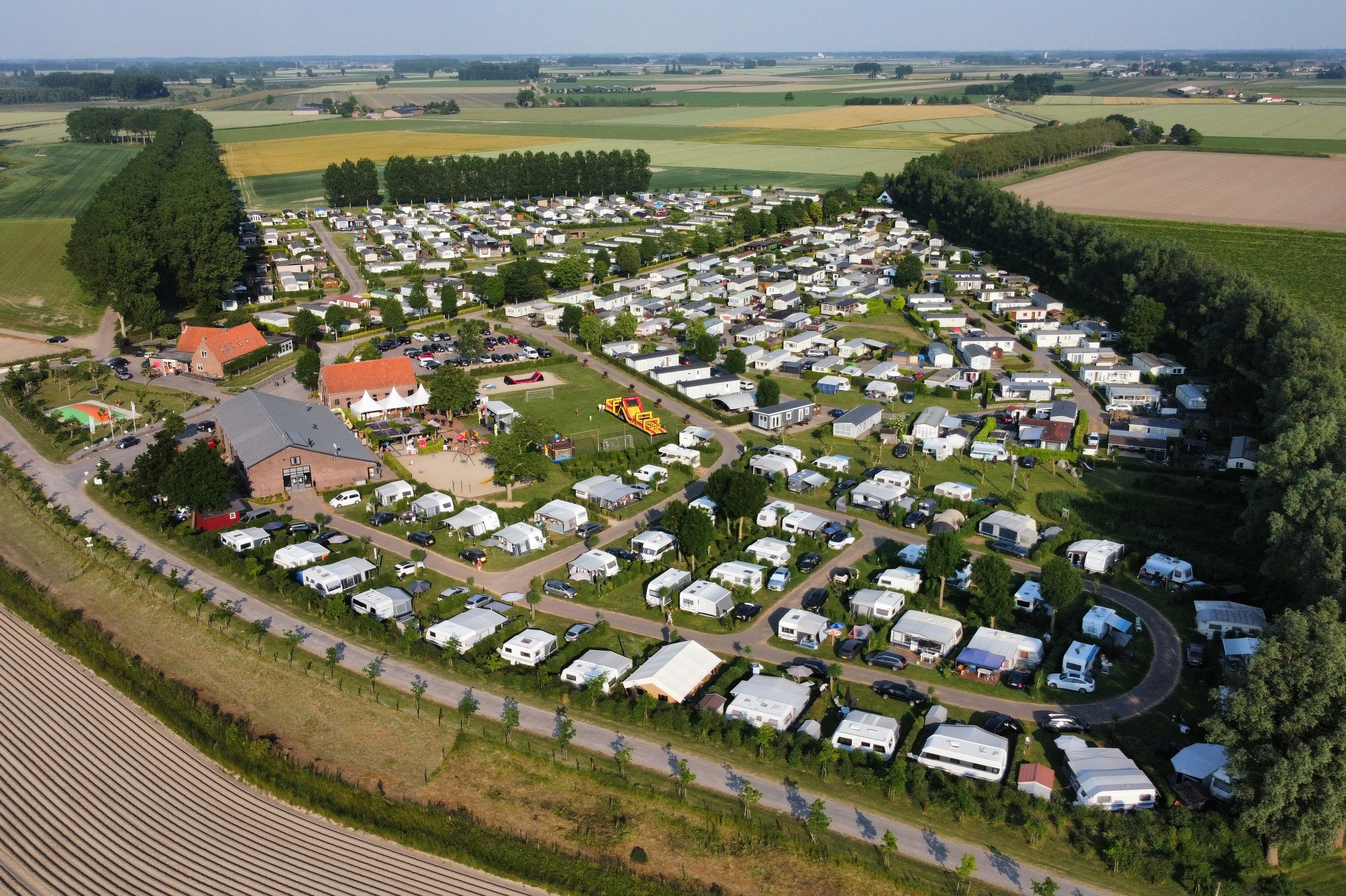 Camping Bonte Hoeve  - Luftaufnahme des Campingplatzes