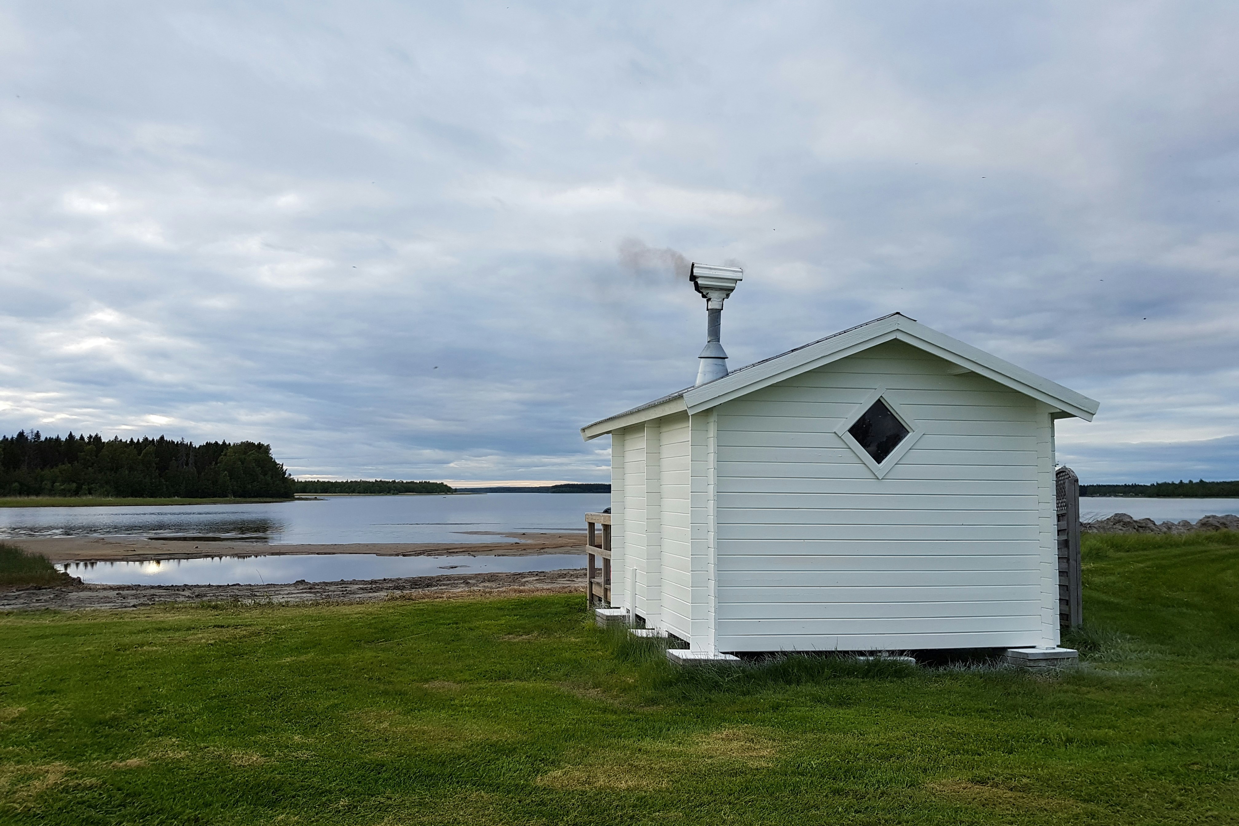 Camping Borgaruddens Havsbad - Mobilheim vom Campingplatz mit direktem Zugang zum Meer