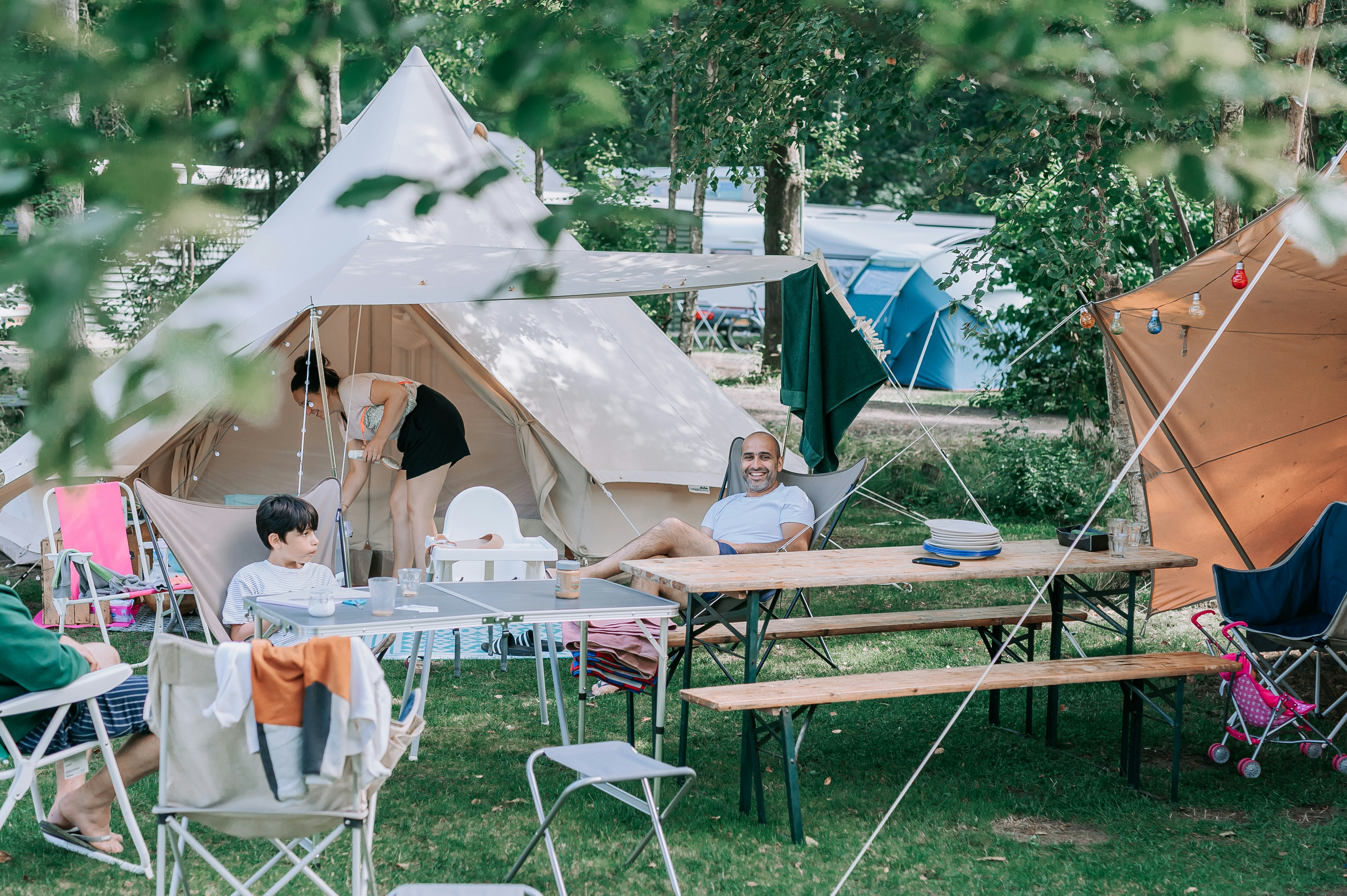 Camping Zwinderen - Glamping-Zelt auf dem Campingplatz