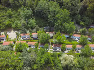 Camping Boschetto di Piemma Übersicht auf das gesamte Campingplatz Gelände