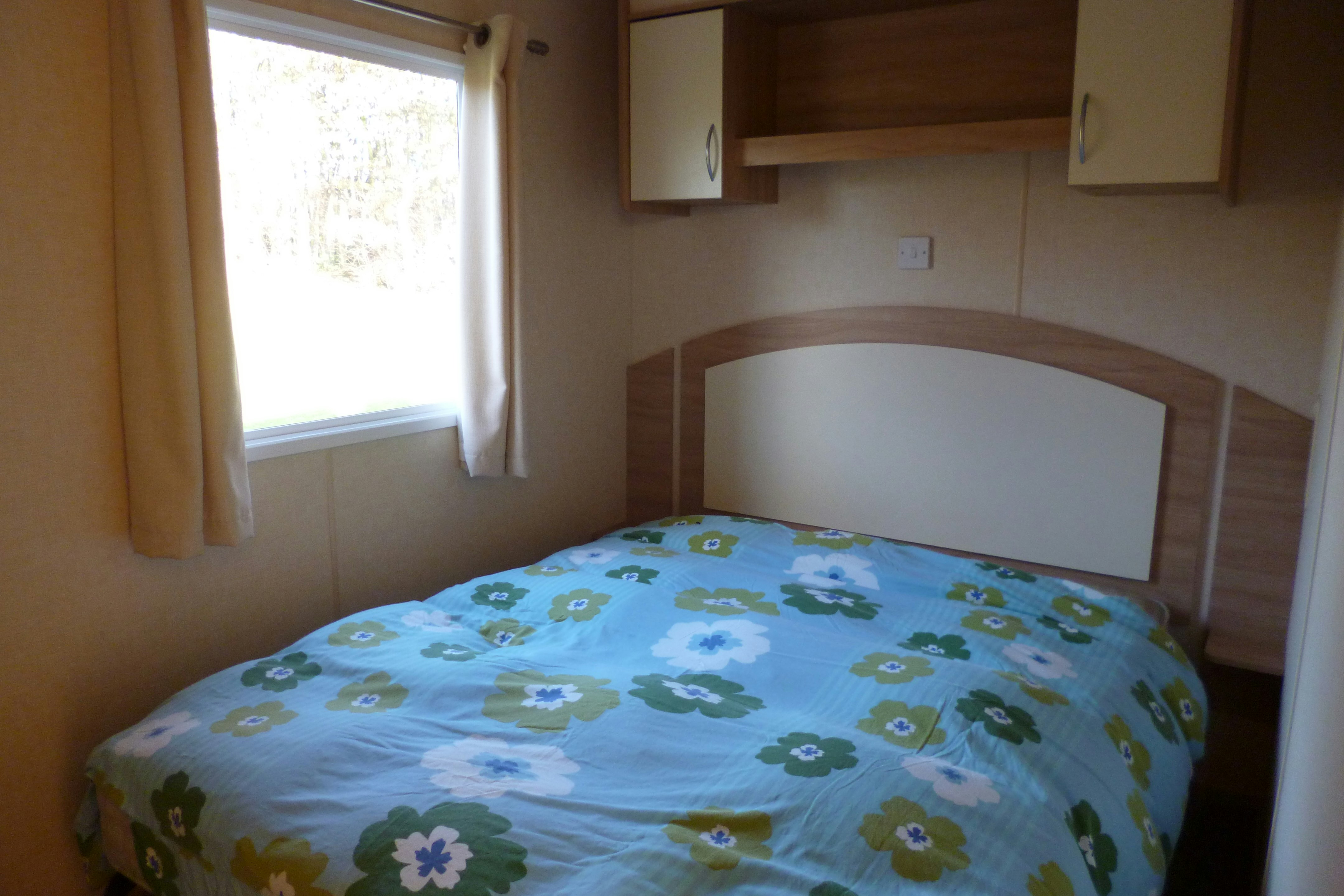 Camping Boszicht - Innenansicht Schlafzimmer Mobilheim