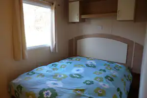 Camping Boszicht - Innenansicht Schlafzimmer Mobilheim