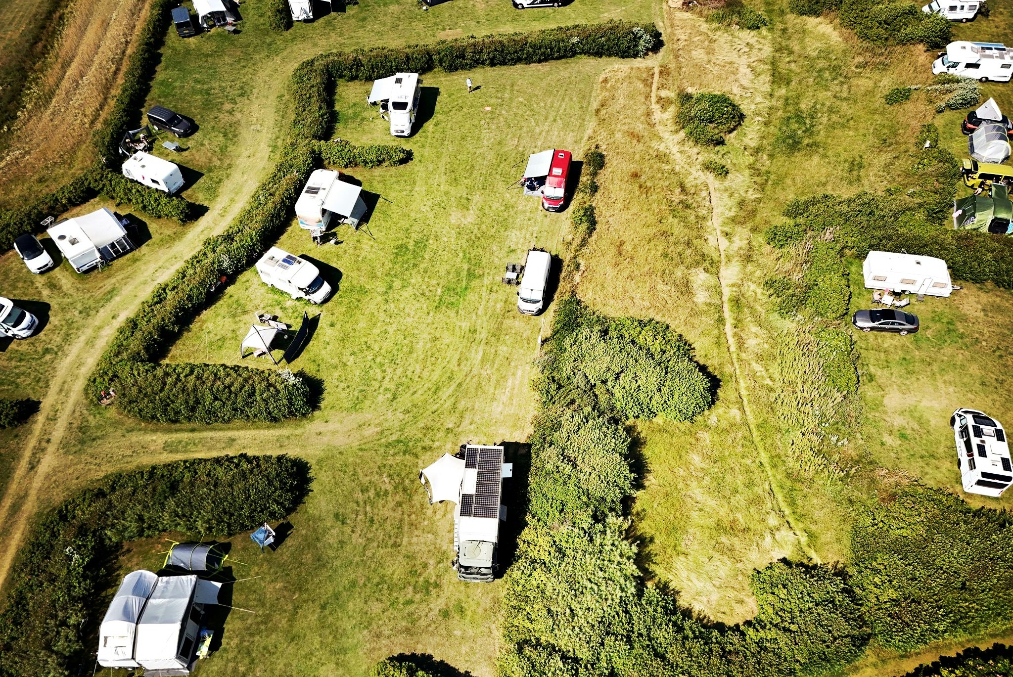 Bovbjerg Camping  - Campingplatz aus der Vogelperspektive