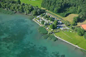 Camping Buchhorn - Platzuebersicht Lage am See