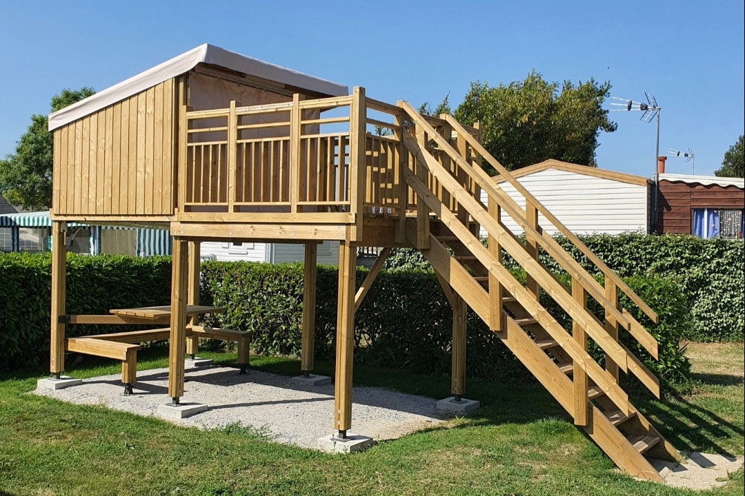 Camping Bugeau - Außenansicht eines Mobilheims