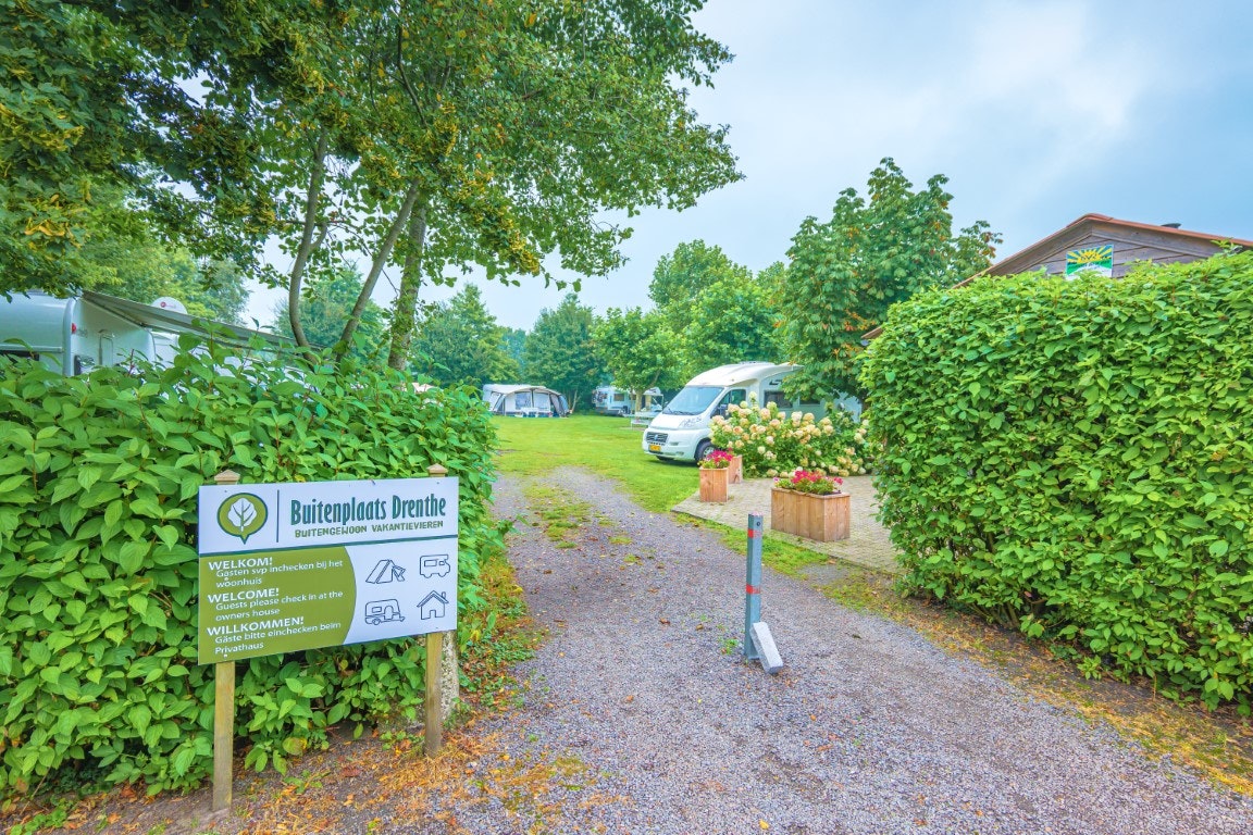 Camping Buitenplaats Drenthe - Eingang des Campingplatzes