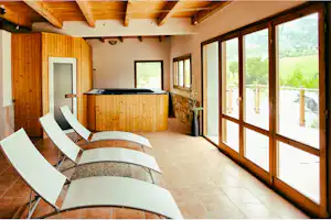 Camping Bungalowpark Isábena - Wellnessraum des Hauptgebäudes auf dem Campingplatz
