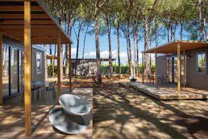 Camping Ca'Savio Camping Ca' Savio - Mobilheime mit Terrasse auf dem Campingplatz