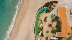 Camping Cala d'Oques - Campingplatz aus der Vogelperspektive