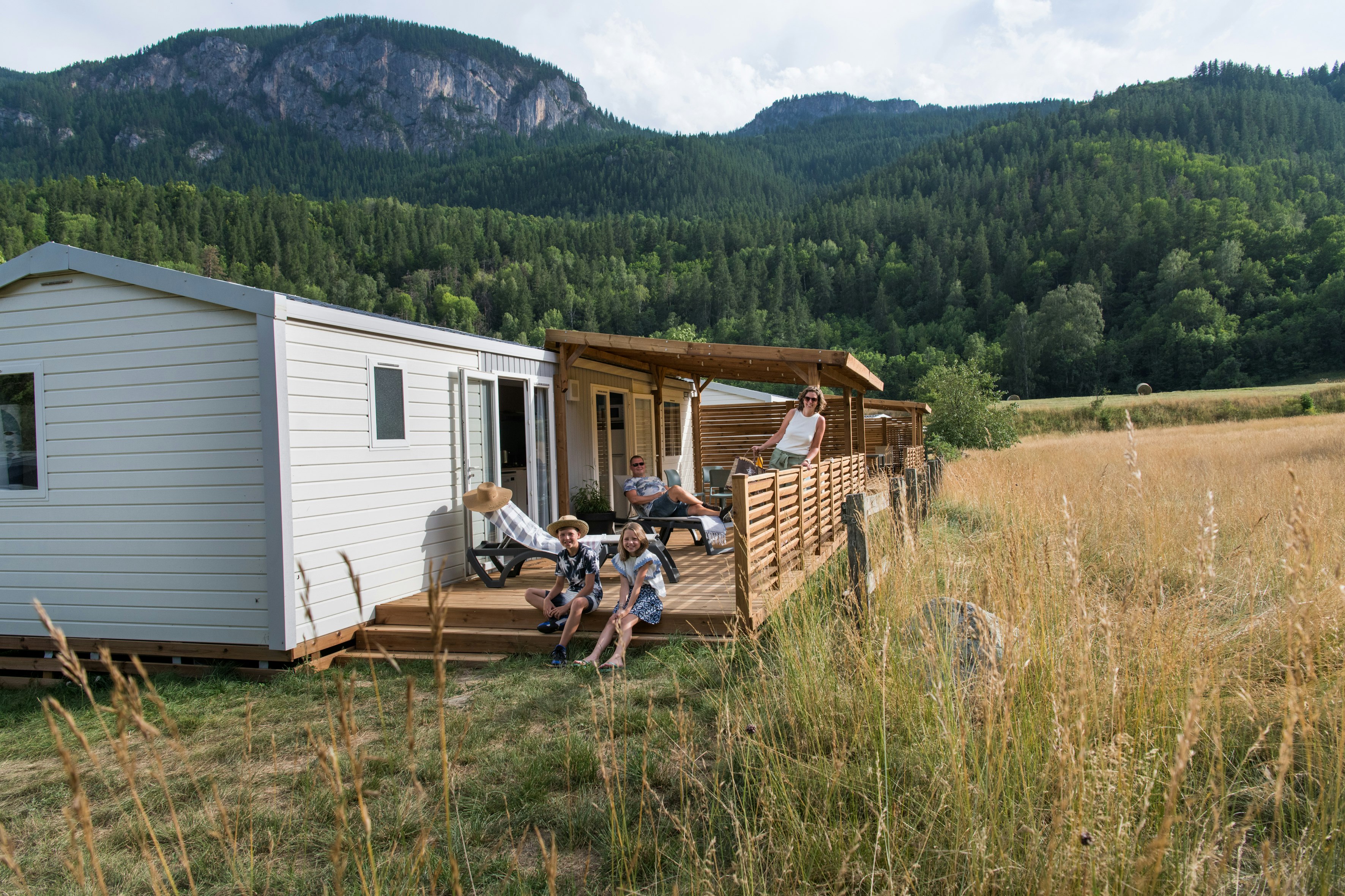 Camping Le Courounba  Campéole Le Courounba  - Mobilheime auf dem Campingplatz