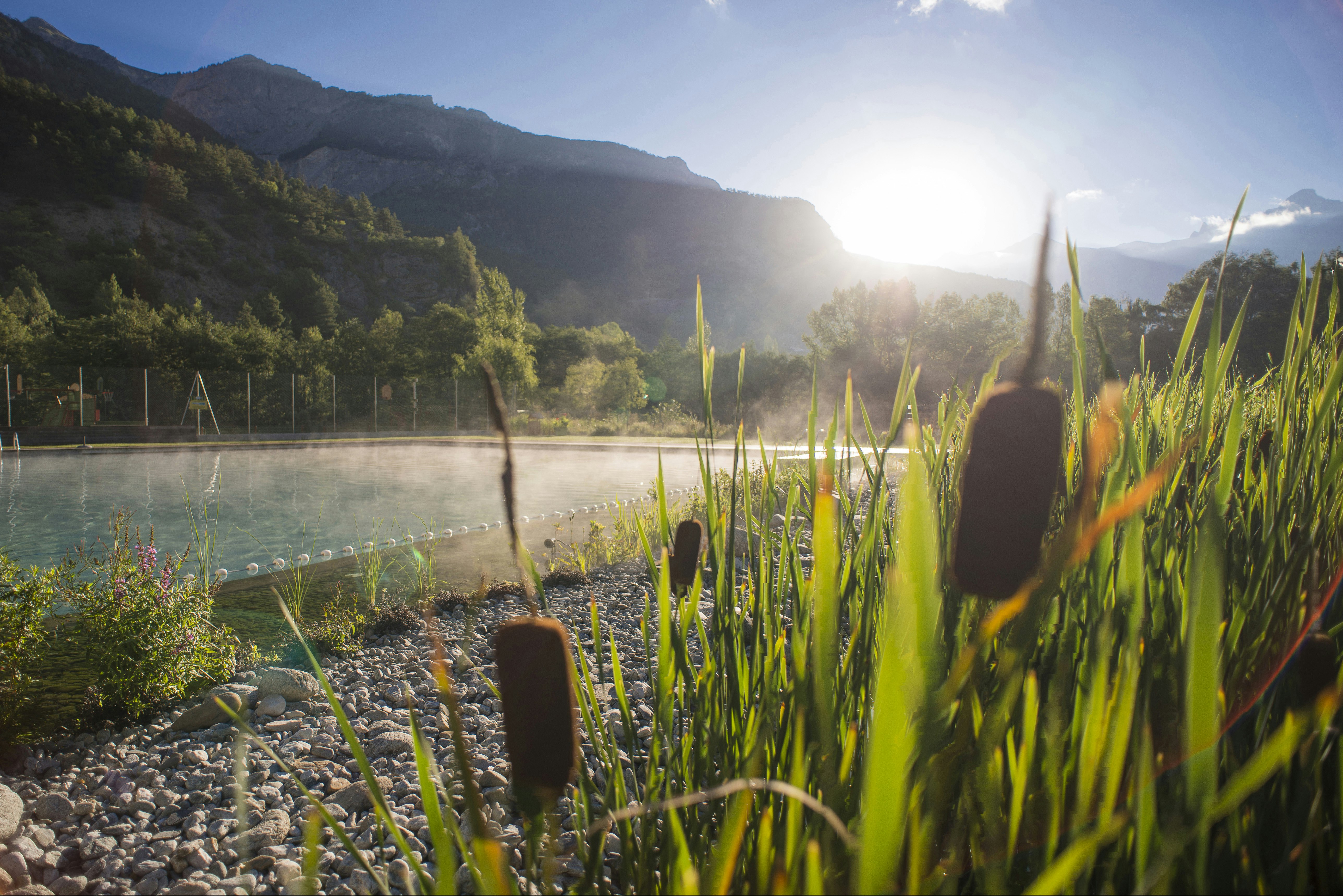 Camping Le Courounba  Campéole Le Courounba - Blick auf den Pool des Campingplatzes