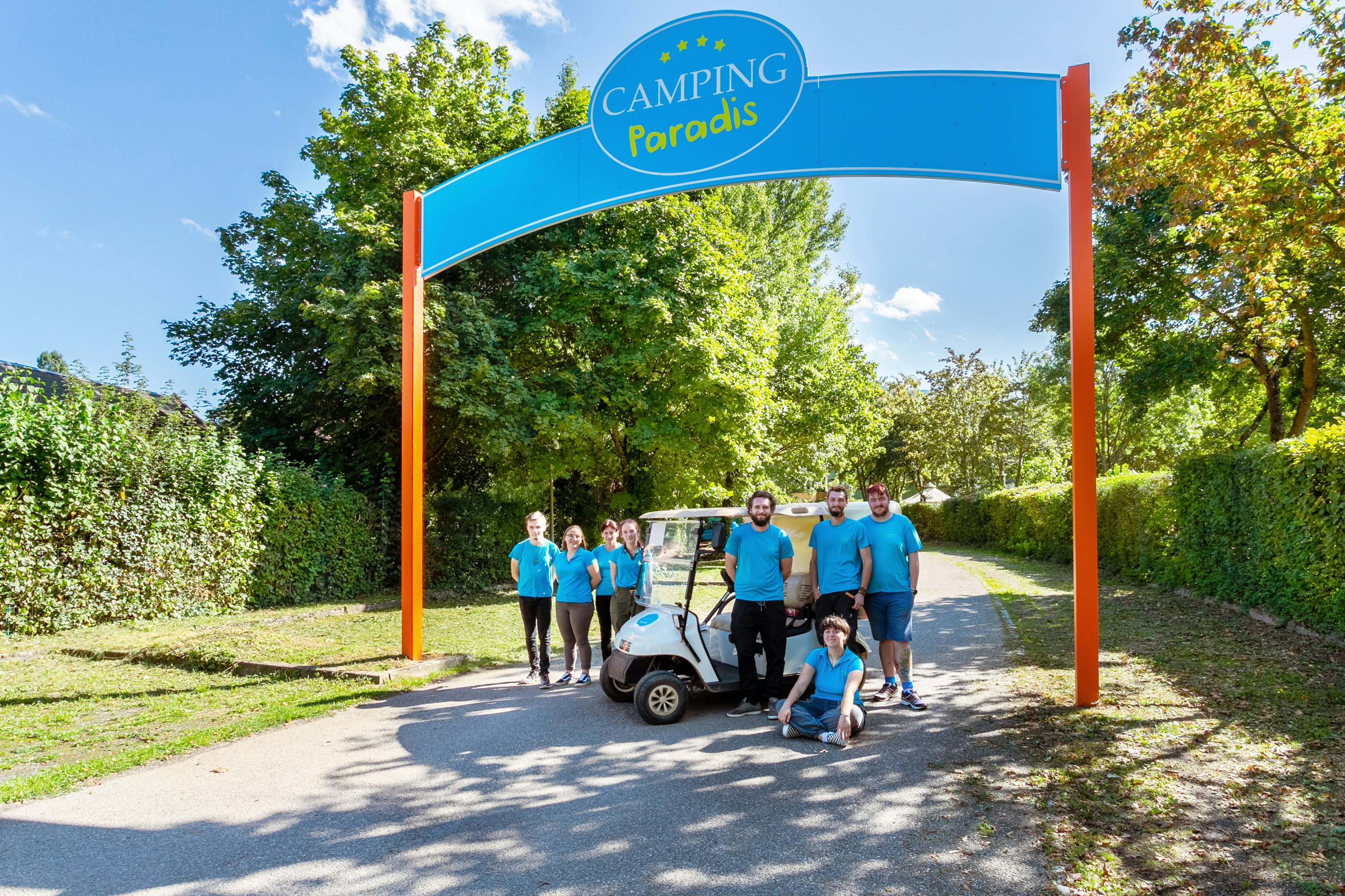 Camping Paradis Le Giessen Mitarbeiter und Mitarbeiterinnen des Campingplatzes