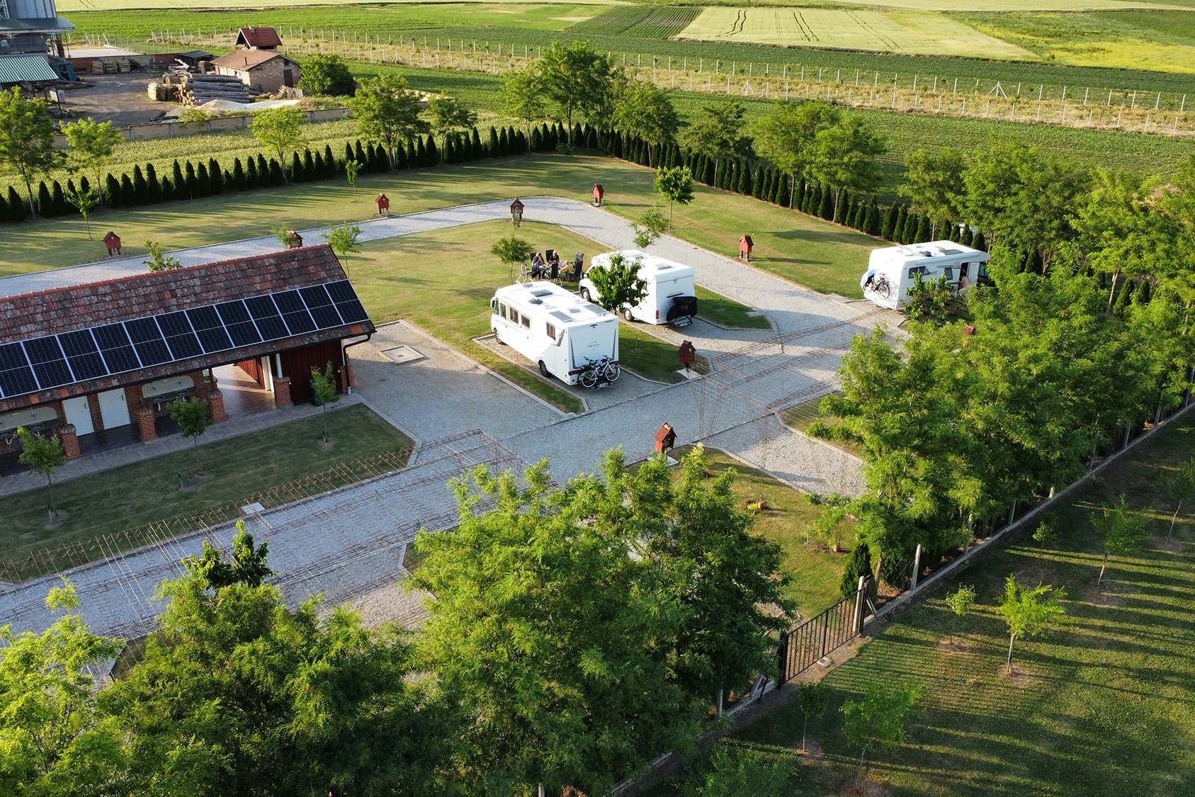 Camping Campuccino  - Luftaufnahme des Campingplatzes