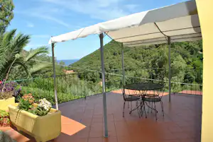 Camping Canapai - Appartement mit Terrasse mit Blick auf das Meer