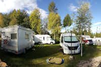 Camping Cane in Fiore - Wohnwagenstellplatz und Wohnmobilstellplatz vom Campingplatz zwischen Bäumen