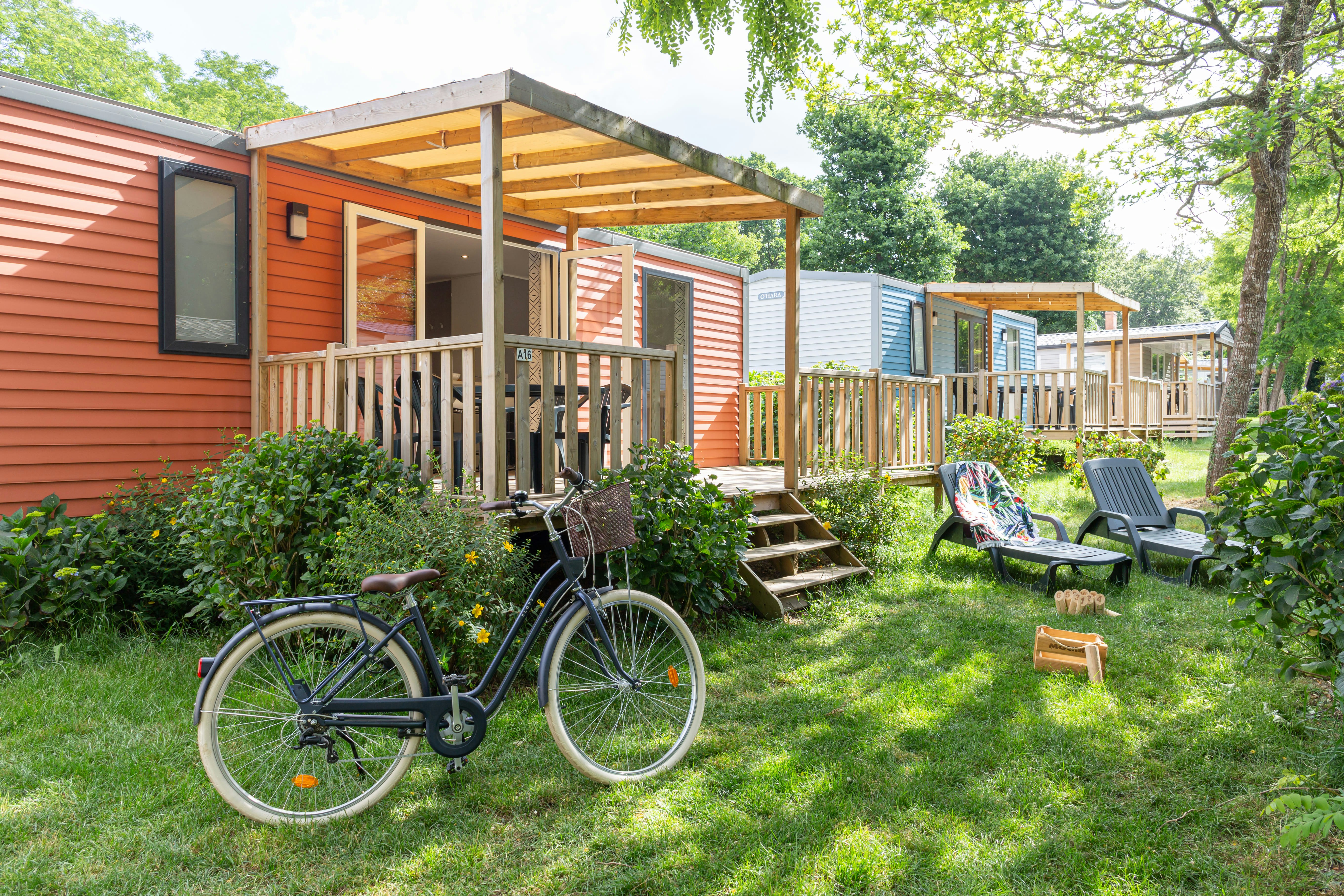 Camping Sunelia L'Orangerie de Lanniron  Camping Castel L'Orangerie de Lanniron  - Mobilheime auf dem Campingplatz