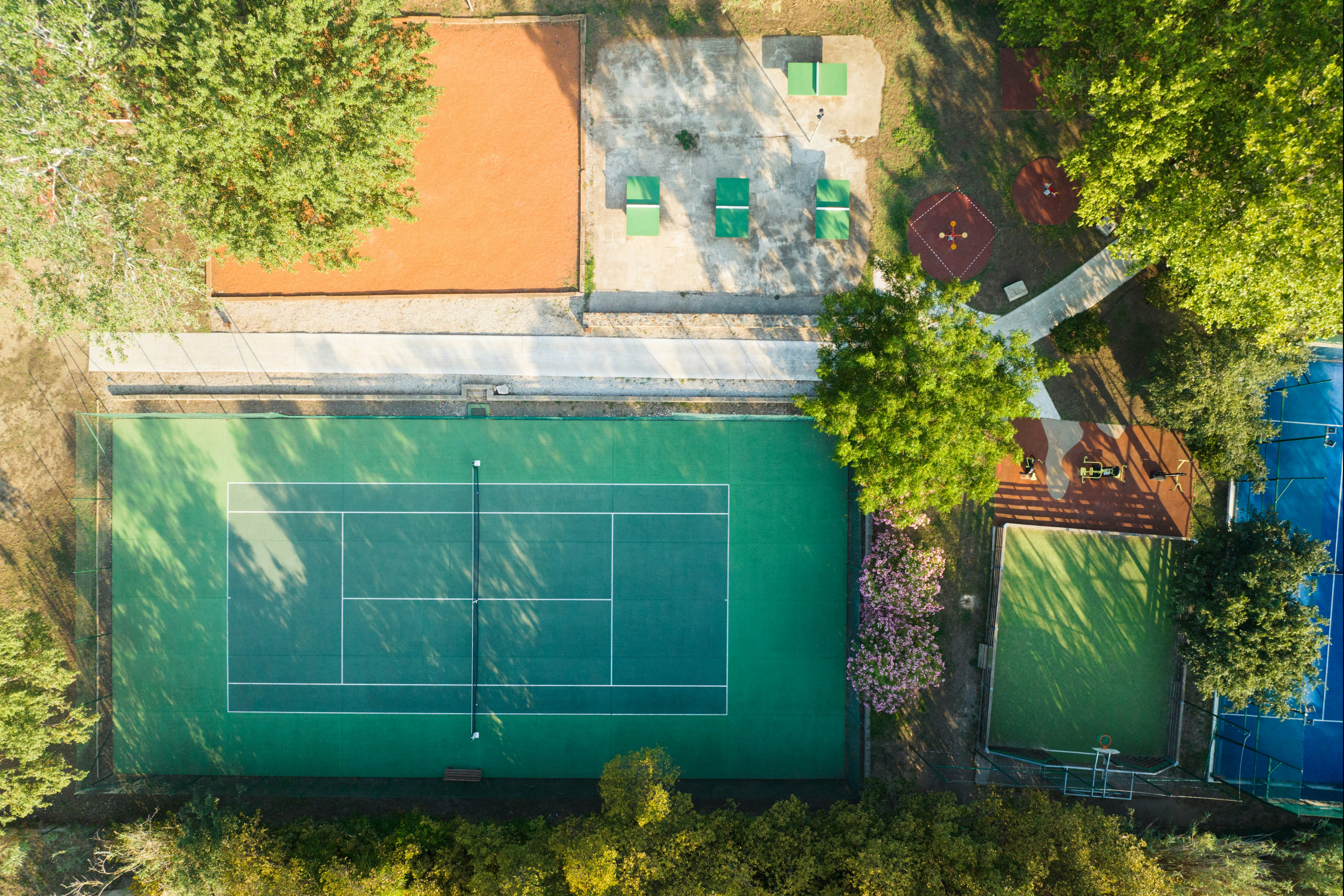 Camping Castels Les Criques de Porteils  Camping Les Criques de Porteils - Sportplätze auf dem Campingplatz