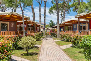 Camping Cavallino - Mobilheimen auf dem Campingplatz