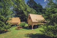 Camping Center Kekec - Holzbungalows auf Stelzen auf dem Campingplatz