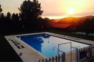 Camping Cepo Verde - Swimmingpool in der Abendsonne