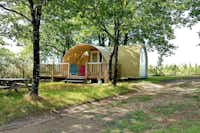 Camping Chez Gendron - Mobilheim mit Terrasse