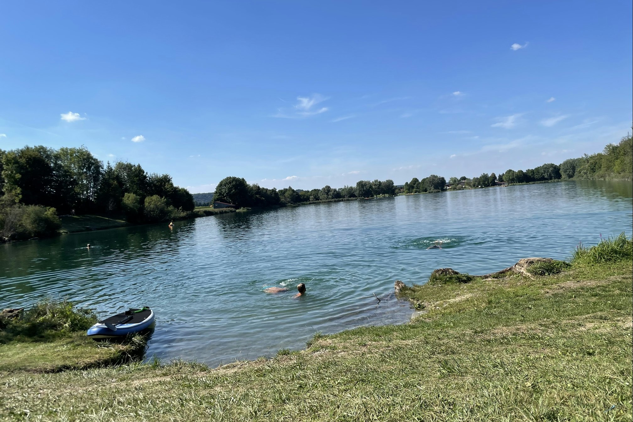 Camping Christophorus - Blick auf den Badesee am Campingplatz