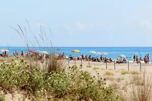 Camping Clara - Camper am Strand vom Campingplatz am Mittelmeer