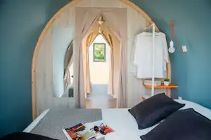 Camping Clara - Schlafbereich im Mobilheim vom Campingplatz