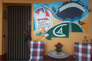 Camping Club Hinterberg - Eingang zur Rezeption auf dem Campingplatz