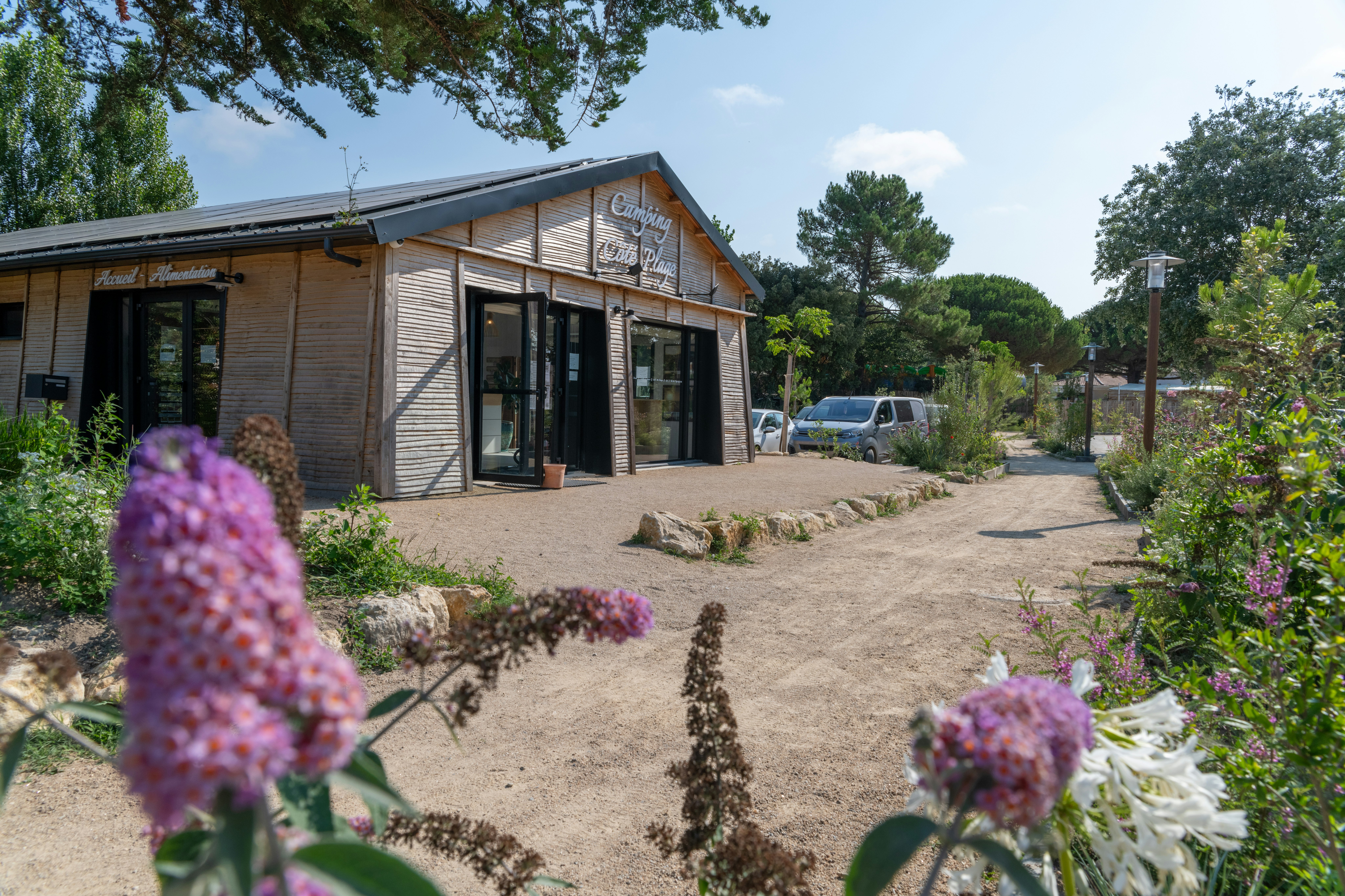 Camping Côte Plage - Rezeption des Campingplatzes