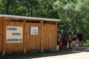 Camping Couderc - Kanuverleih auf dem Campingplatz