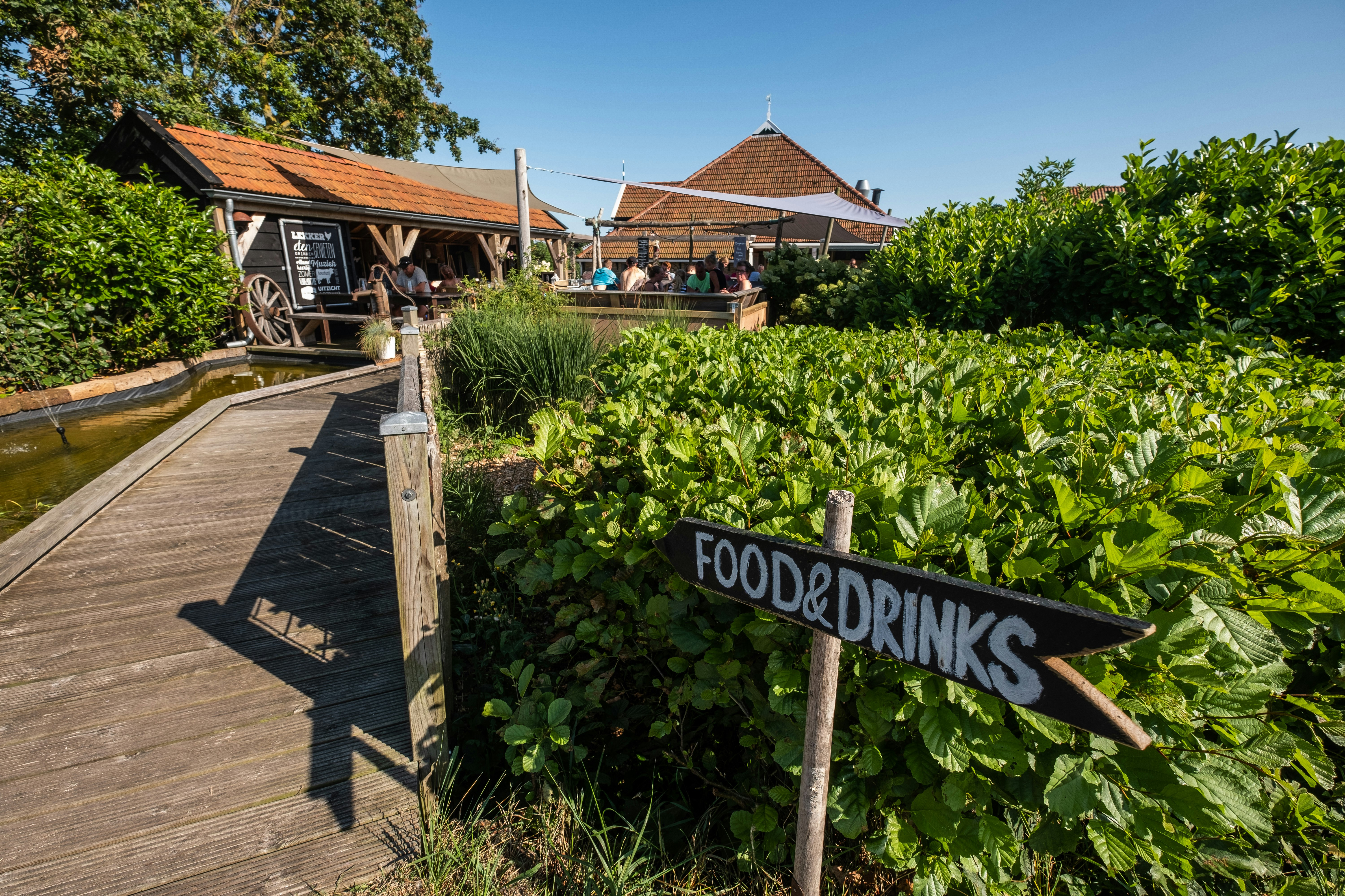 Camping Cupido - Café mit Terrasse auf dem Campingplatz